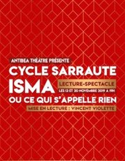 Isma | Lecture-spectacle La Manufacture des Abbesses Affiche