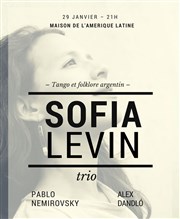 Sofía Levín trío | Tango et folklore argentin Maison de l'Amrique Latine Affiche