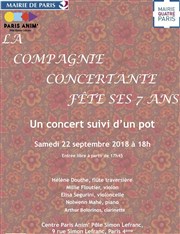 Fête de l'association La Compagnie Concertante Centre d'animation Simon Lefranc Affiche