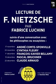 Lecture de F. Nietzsche par Fabrice Luchini Thtre de l'Atelier Affiche