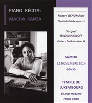 Récital de Piano Temple du Pentmont Luxembourg Affiche