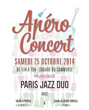 Paris jazz duo | Apéro concert Place du commerce Affiche