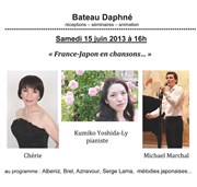 France-Japon en chansons Bateau Daphn Affiche
