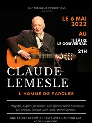 Claude Lemesle : L'homme de paroles Thtre du Gouvernail Affiche