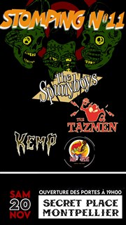 The Spunyboys + Kemp + The Tazmen + Mad Birds + DJ | Stomping n°11 Secret Place Affiche
