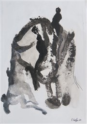 Exposition Isabelle Hupfer : Jeter l'encre Galerie Depardieu Affiche