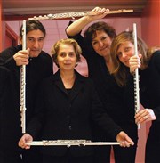 Quatuor de flûtes Campis - Festival Musique d'abord ECMJ Barbizon Affiche