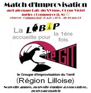 Match d'improvisation : Libap versus Git Salle du Patronage Lac du XVme Affiche