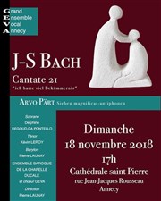 JS Bach Cantate N°21 | Arvo Pärt 7nd magnificat antiphonen Cathdrale Saint Pierre Affiche