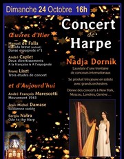 Concert de Harpe par la jeune Virtuose Nadja Dornikn Eglise Sainte Marie des Batignolles Affiche
