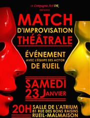 Match d'Improvisation Théâtrale Act'OR vs Les Traits-d'Union L'Atrium Affiche