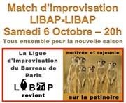 Match d'Improvisation | LIBAP LIBAP Salle du Patronage Lac du XVme Affiche