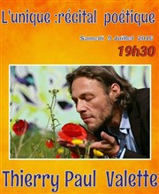 Récital poétique l'Unique, Thierry Paul Valette Théâtre de Lisieux Affiche