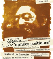 Années poétiques, hommage à Serge Gainsbourg Carrires du chteau de Lacoste Affiche