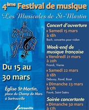 Bach Intégrale des concertos pour violon et orchestre Eglise Saint Martin Affiche