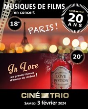 2 concerts pour fêter les 20 ans du Ciné-Trio (Musiques de films) Temple des Batignolles Affiche
