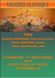 Trio: harpe, flûte, alto Auditorium de Saint Paul de Vence Affiche