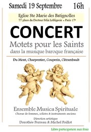 Choeur de Femmes, Solistes et Instruments anciens Eglise Sainte Marie des Batignolles Affiche