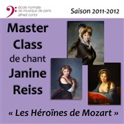 Master Class de chant avec Janine Reiss Salle Cortot Affiche