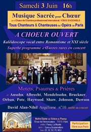 Choeur de chambre tous chanteurs & chanteuses de l'Opéra de Paris Eglise Notre Dame de Grce de Passy Affiche