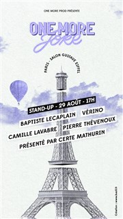 One More Joke x Tour Eiffel | Baptiste Lecaplain & Friends La Tour Eiffel Affiche