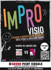 Impro Visio en Live Streaming Le Grand Point Virgule - Salle Majuscule Affiche