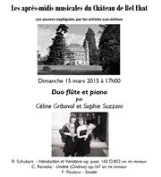 Céline Griboval et Sophie Suzzoni : Duo flûte et piano Chteau de Bel Ebat Affiche