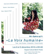 La Voix humaine Espace Culturel Bertin Poire / Centre culturel franco-japonais Tenri Affiche