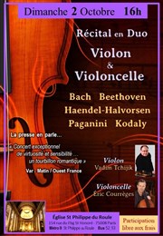 Récital en duo : Violon & violoncelle glise St Philippe du Roule Affiche
