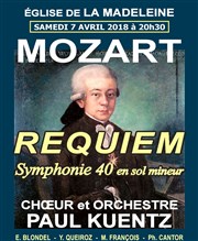 Mozart Requiem - 4 Sonates d'Eglise Eglise de la Madeleine Affiche