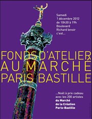 Marc Parmentier expose aux fonds d'atelier du marché Bastille March de l'art et de la cration Bastille Affiche