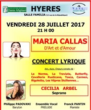 Maria Callas | D'art et d'amour Salle Familia Affiche
