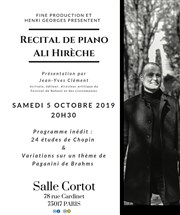 Récital de piano - Ali Hirèche Salle Cortot Affiche