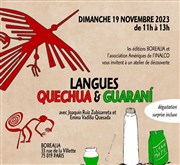 Atelier de découverte : Langues Quechua et Guaraní Borealia Affiche