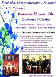 Quatuors à Cordes International de Paris Eglise Saint Andr de l'Europe Affiche