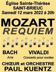 Mozart: requiem choeur et orchestre Paul Kuentz | Saint-Brieuc Eglise Sainte Thrse Affiche