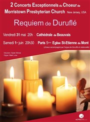 Concert du Choeur de l'Eglise de Morristown New Jersey USA Eglise Saint Etienne du Mont Affiche