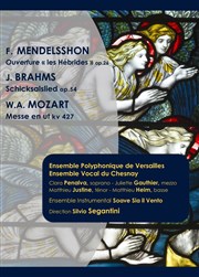 Mozart messe en ut / Brahms Schicksalslied / Mendelssohn les hébrides Eglise St Louis en l'le Affiche