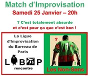 Match d'improvisation théâtrale Libap et Non-Sens Salle du Patronage Lac du XVme Affiche