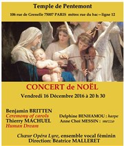 Concert de Noël avec l'ensemble féminin Opéra Lyre Temple de Pentemont Affiche