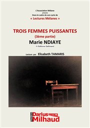 Lectures Mélanes / Trois femmes puissantes (3ème partie) Thtre Darius Milhaud Affiche