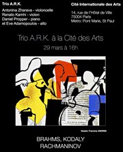 Trio A.R.K Auditorium de La Cit des Arts Affiche