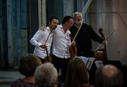 Trio à cordes : Pierre Strauch, Laurent Camatte & Léo Marillier Chapiteau Cirque Stephan Zavatta  Perpignan Affiche