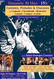 Cantates, préludes & chacones baroques Eglise Saint-Eugne Sainte-Ccile Affiche