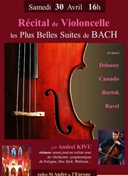 Récital de Violoncelle : les Plus Belles Suites de Bach Eglise Saint André de l'Europe Affiche