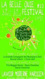 Trio Maggie Nicols, Denis Charolles, David Chevallier Lavoir Moderne Parisien Affiche