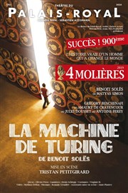 La Machine de Turing de Benoit Solès Thtre du Palais Royal Affiche