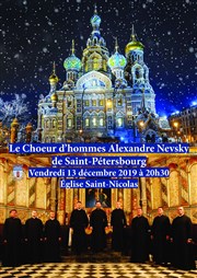 Choeur d'hommes d'Alexandre Nevsky de Saint-Petersbourg Eglise Saint-Nicolas Affiche