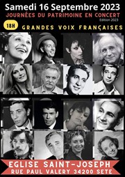 Grandes Voix Françaises | Journées du Patrimoine Eglise Saint Joseph Affiche