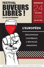 Le vin autrement | Festival buveurs libres ! L'Europen Affiche